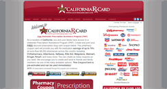 Desktop Screenshot of californiarxcard.com